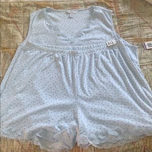 NWT Charter Club blue pajama sleep set size XXL
